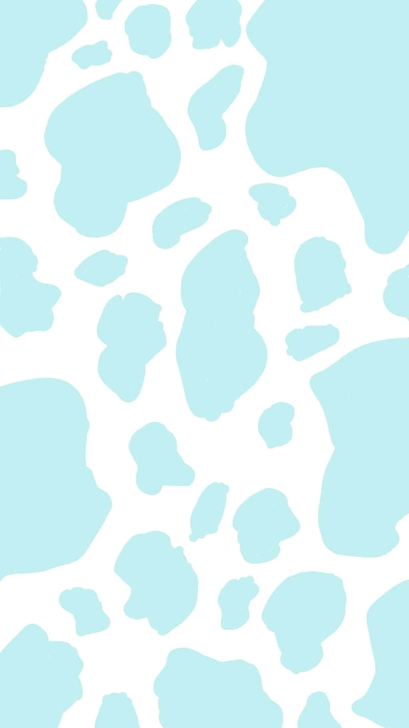 Blue Cheetah Print Pattern Wallpaper