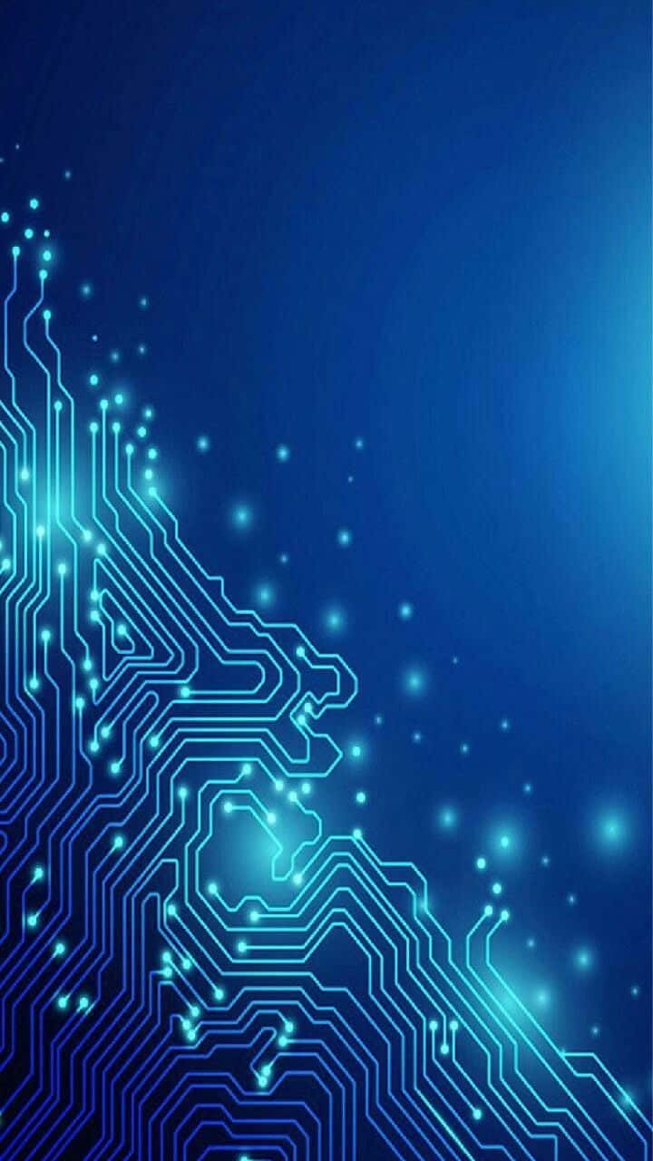 Blue_ Circuit_ Board_ Abstract_ Background Wallpaper