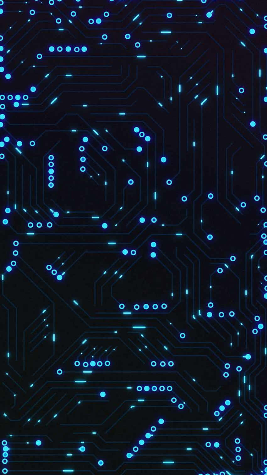 Blue Circuit Board Pattern Wallpaper Wallpaper