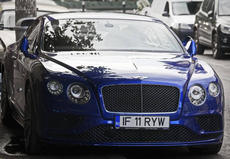 Blue Continental Gt Bentley Hd Front Wallpaper