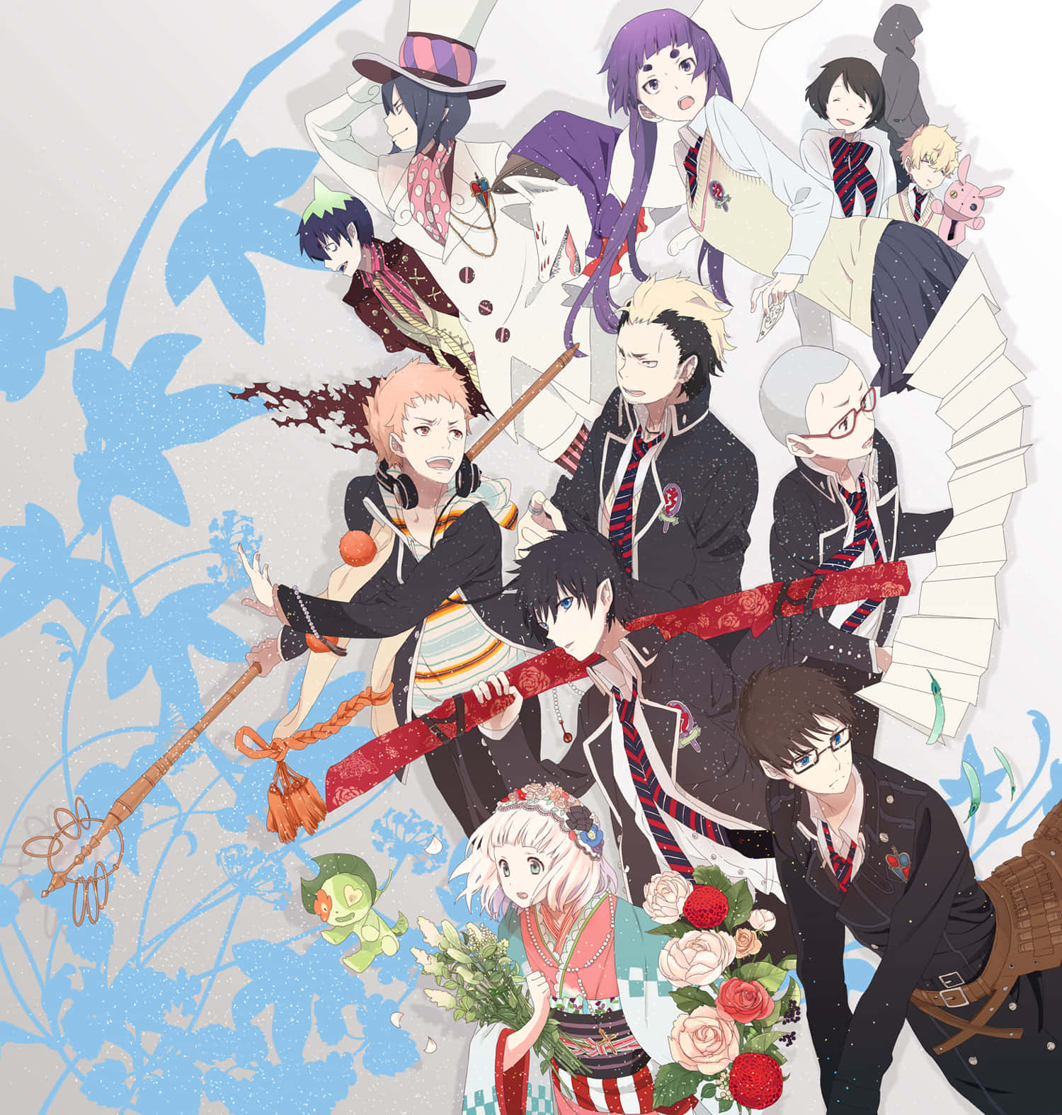 Blue Exorcist Characters Artwork Wallpaper