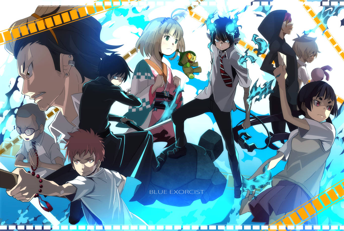 Blue Exorcist Fanart Collage Wallpaper