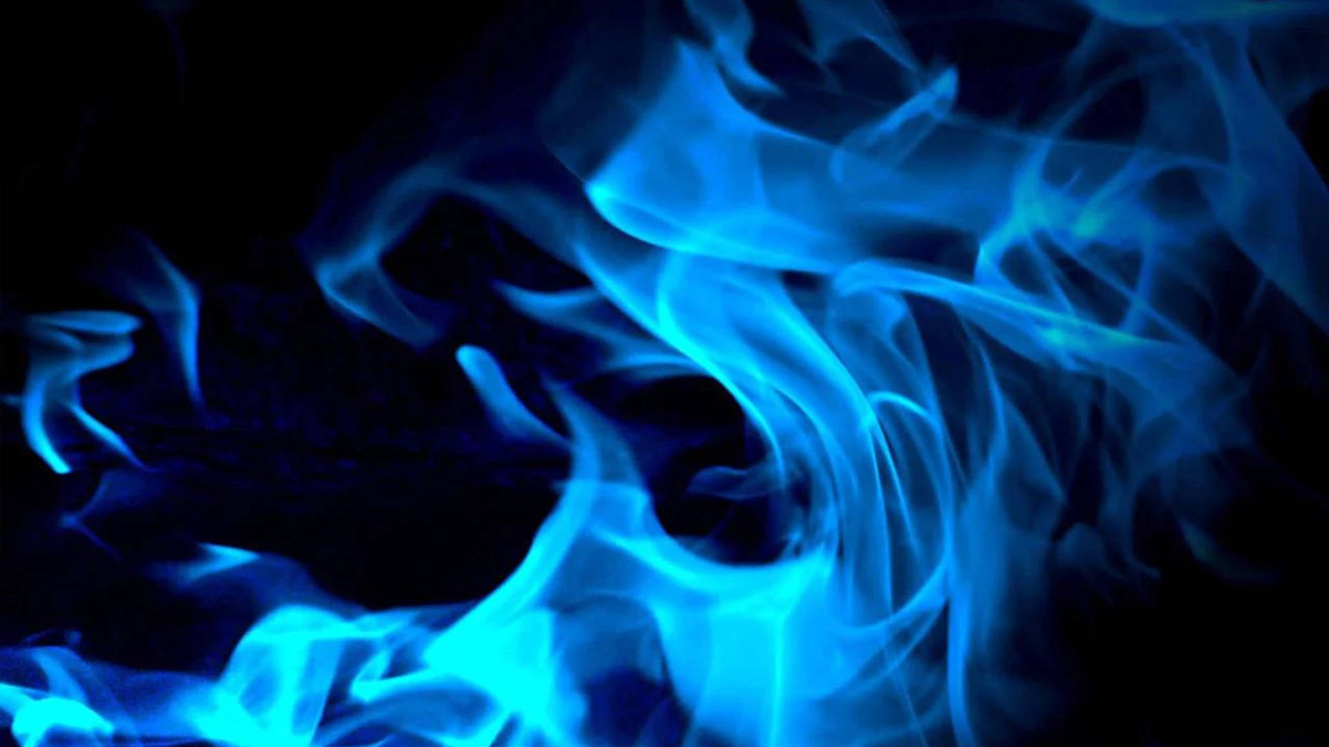 Blue Flames Blazing Wallpaper