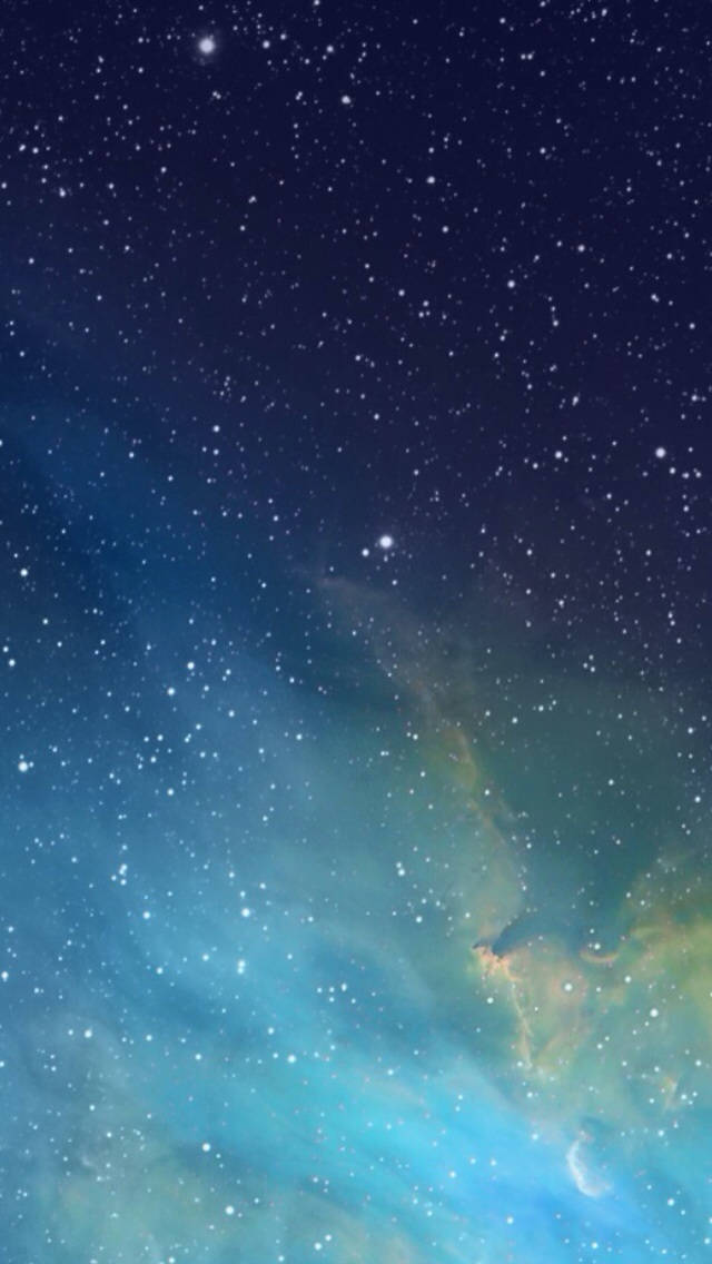 Blue Galaxy Default Wallpaper For Apple Iphone Wallpaper