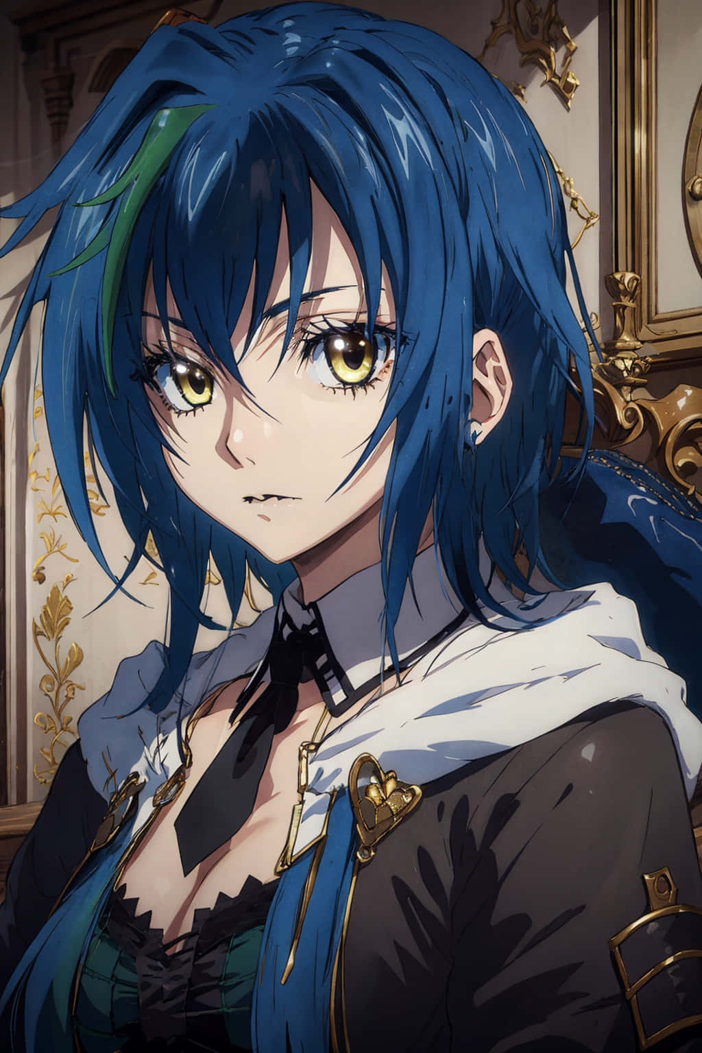 Blue Haired Anime Character Xenovia Quarta Wallpaper