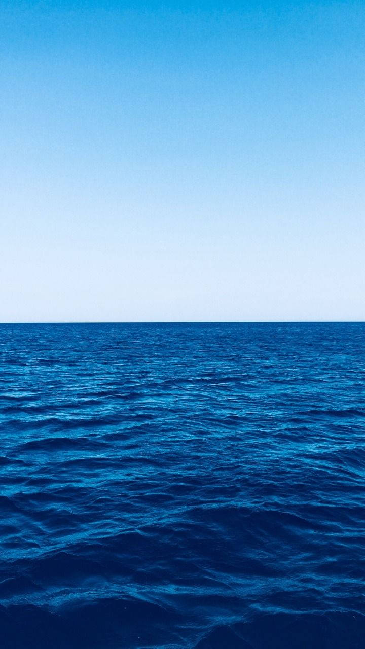 Blue Horizon Aesthetic Phone Wallpaper