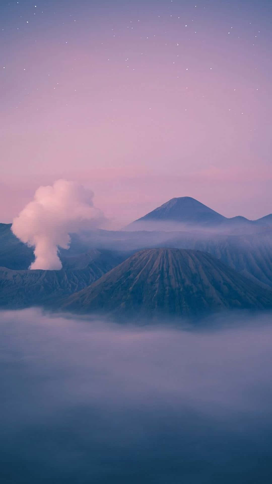 Blue Iphone Xr Mountain Clouds Wallpaper