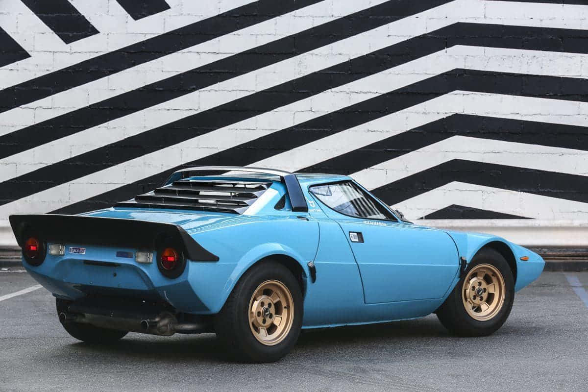 Blue Lancia Stratos Classic Car Wallpaper