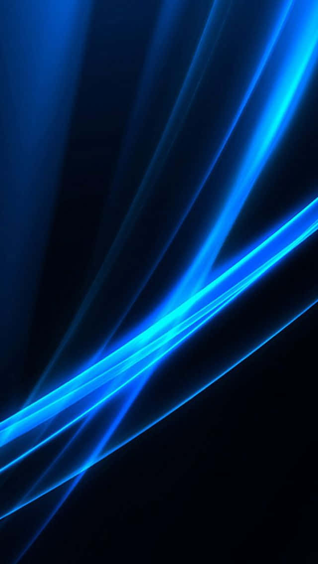 Blue Led Plain Lines Wallpaper