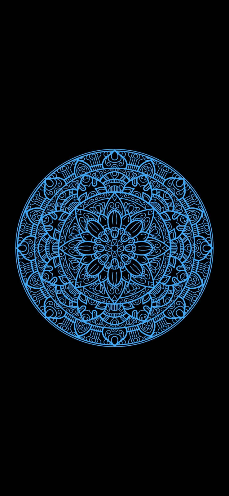 Blue Mandala Iphone 11 Wallpaper