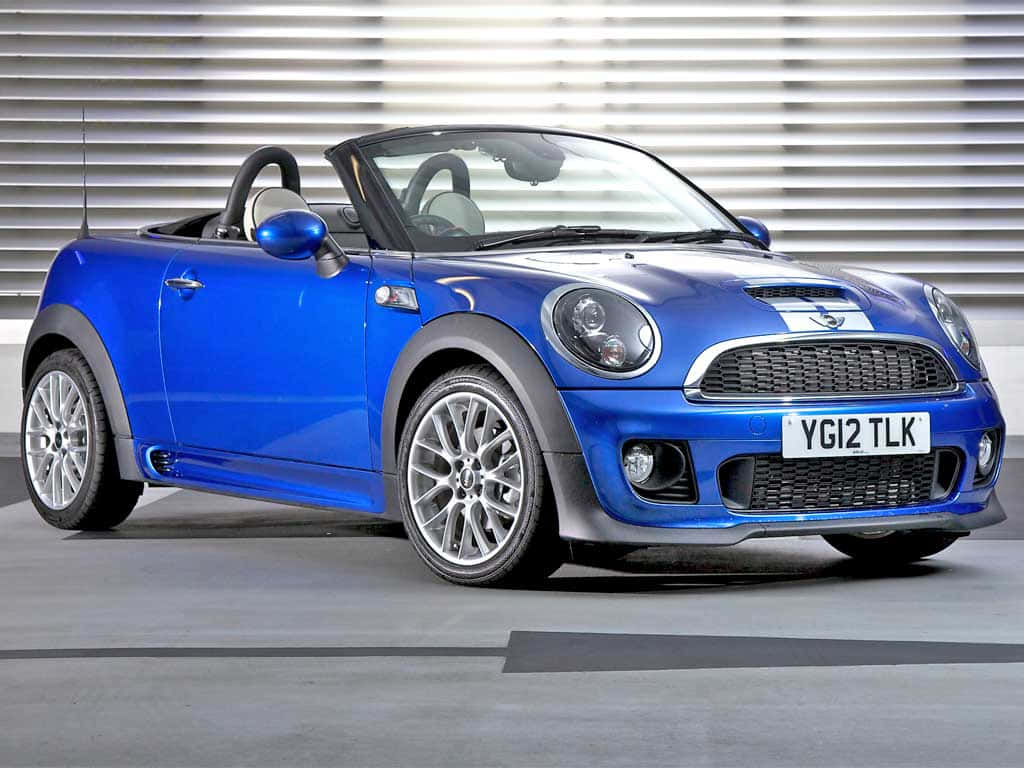 Blue Mini Roadster Convertible Wallpaper