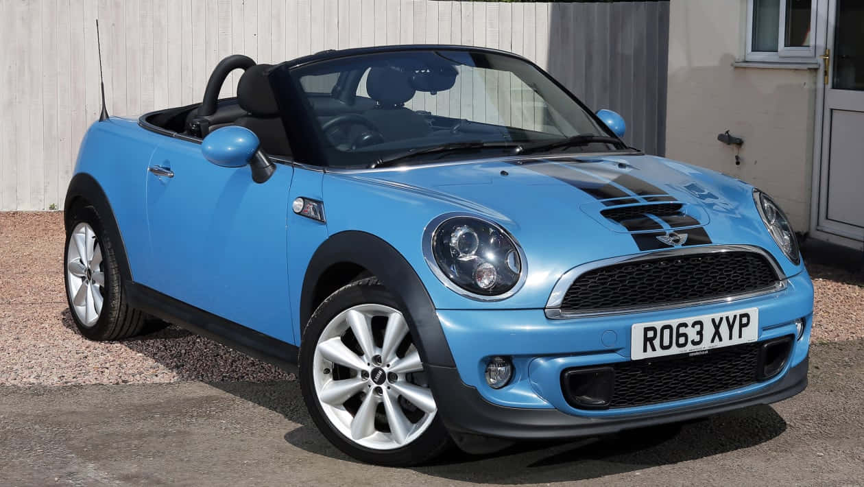 Blue Mini Roadster Convertible Wallpaper