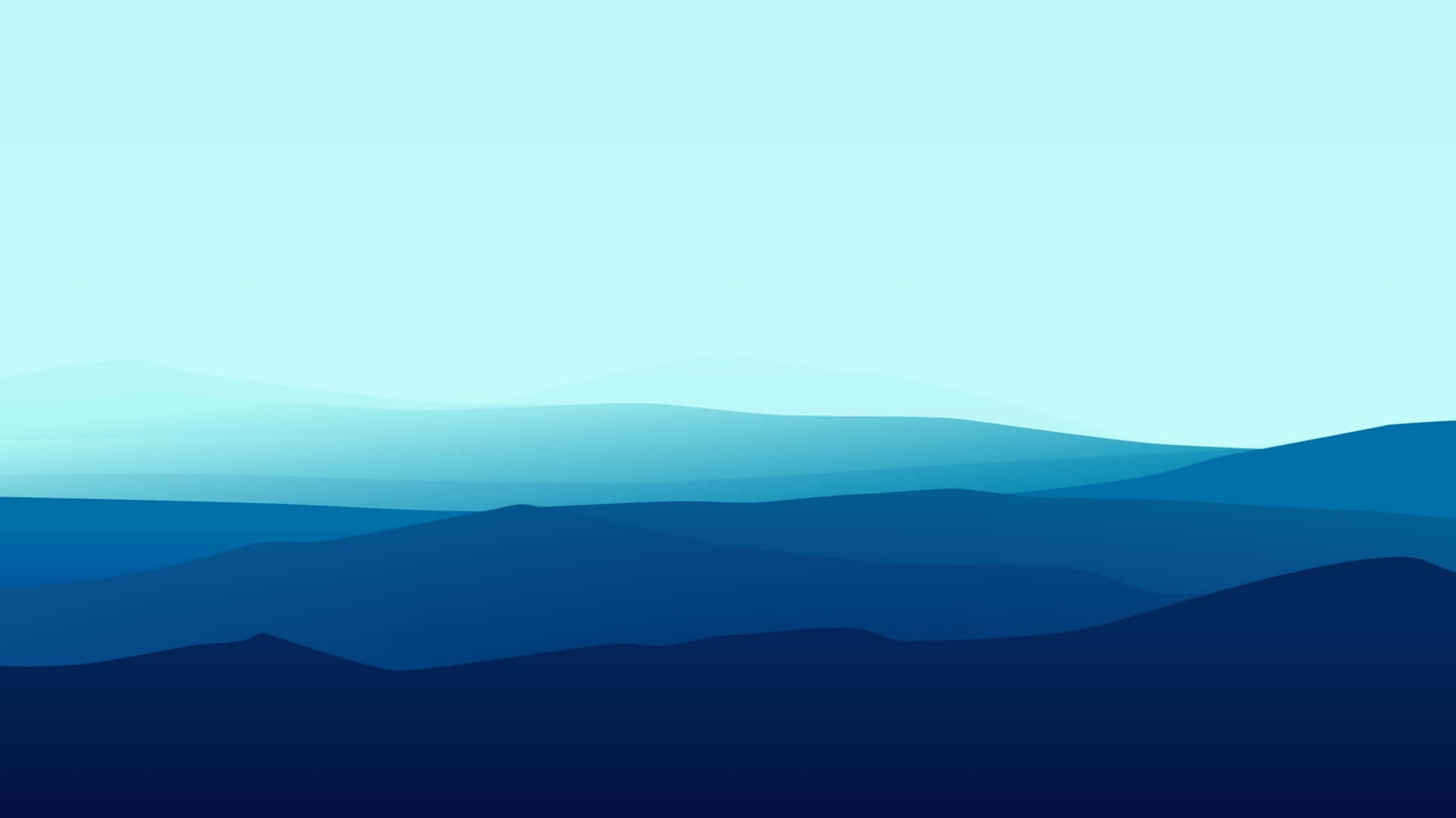 Blue Mountain Layers Vector Wallpaper