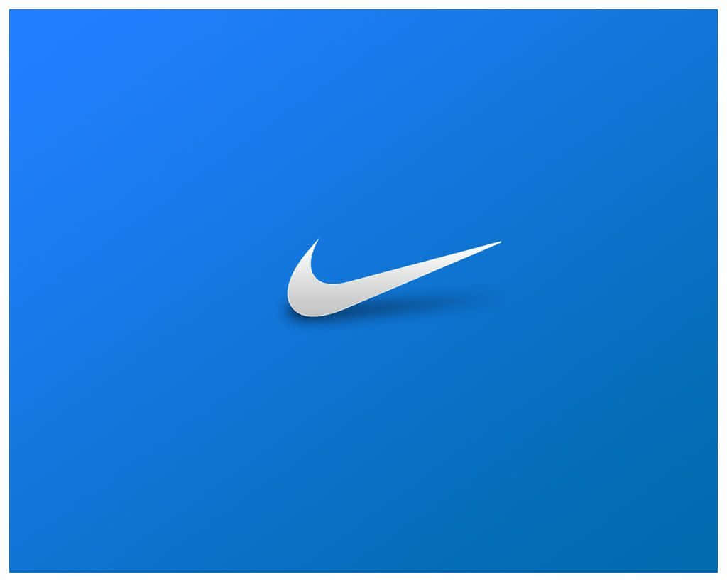 Blue Nike Logo 1024 X 819 Wallpaper