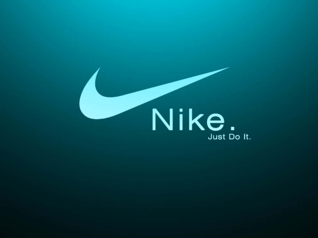 Blue Nike Sneakers In Style Wallpaper