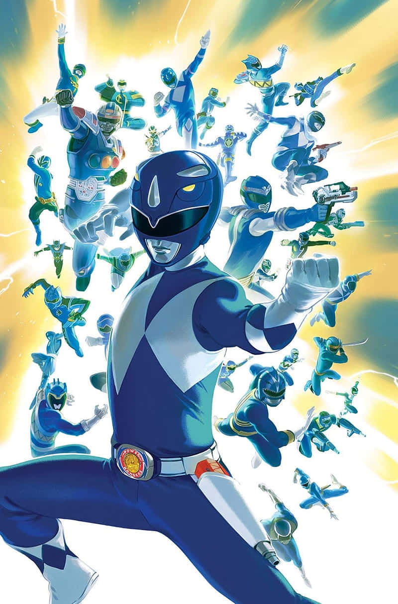 Blue Ranger Legacy Illustration Wallpaper