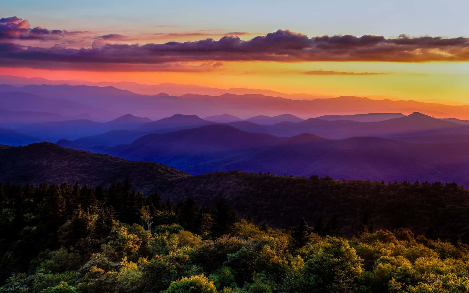 Blue Ridge Mountains Overlook Wallpaper