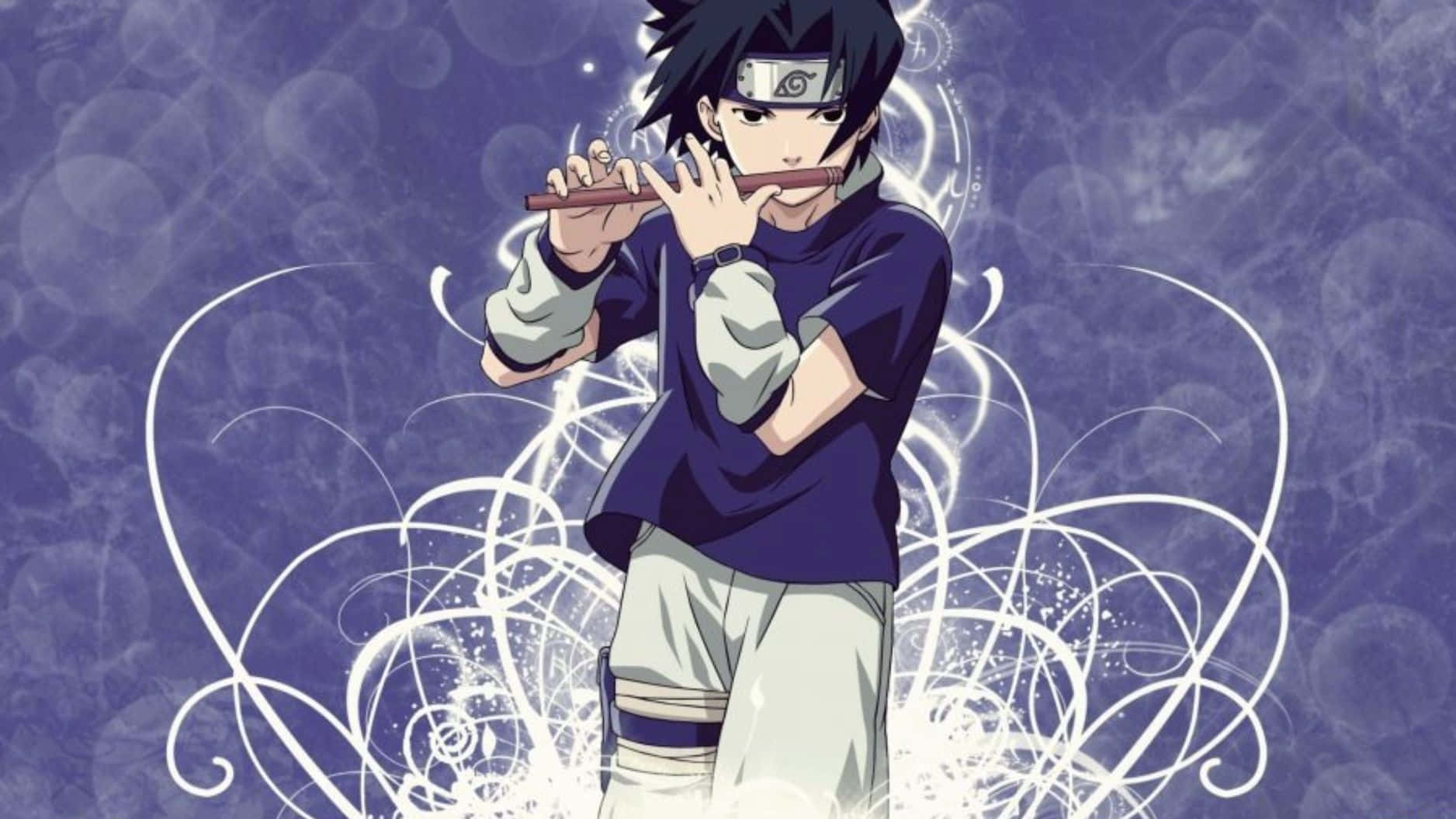 Blue Sasuke, Ready To Challenge Destiny Wallpaper