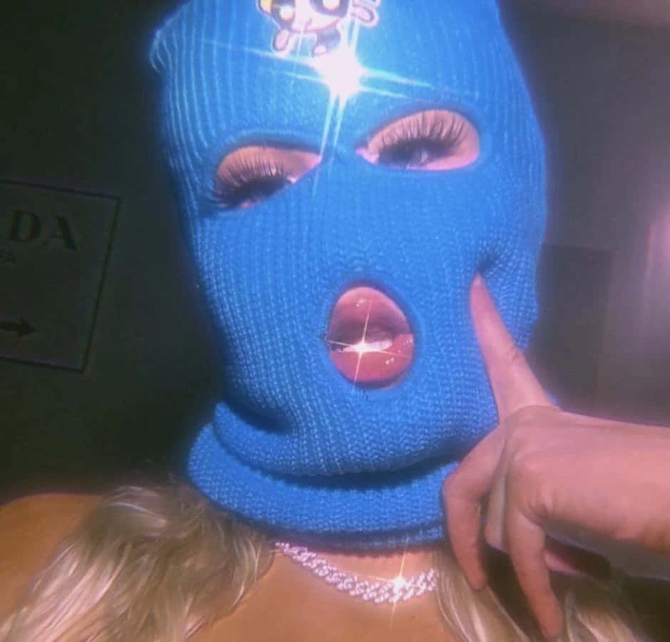 Blue Ski Mask Glamour Shot Wallpaper