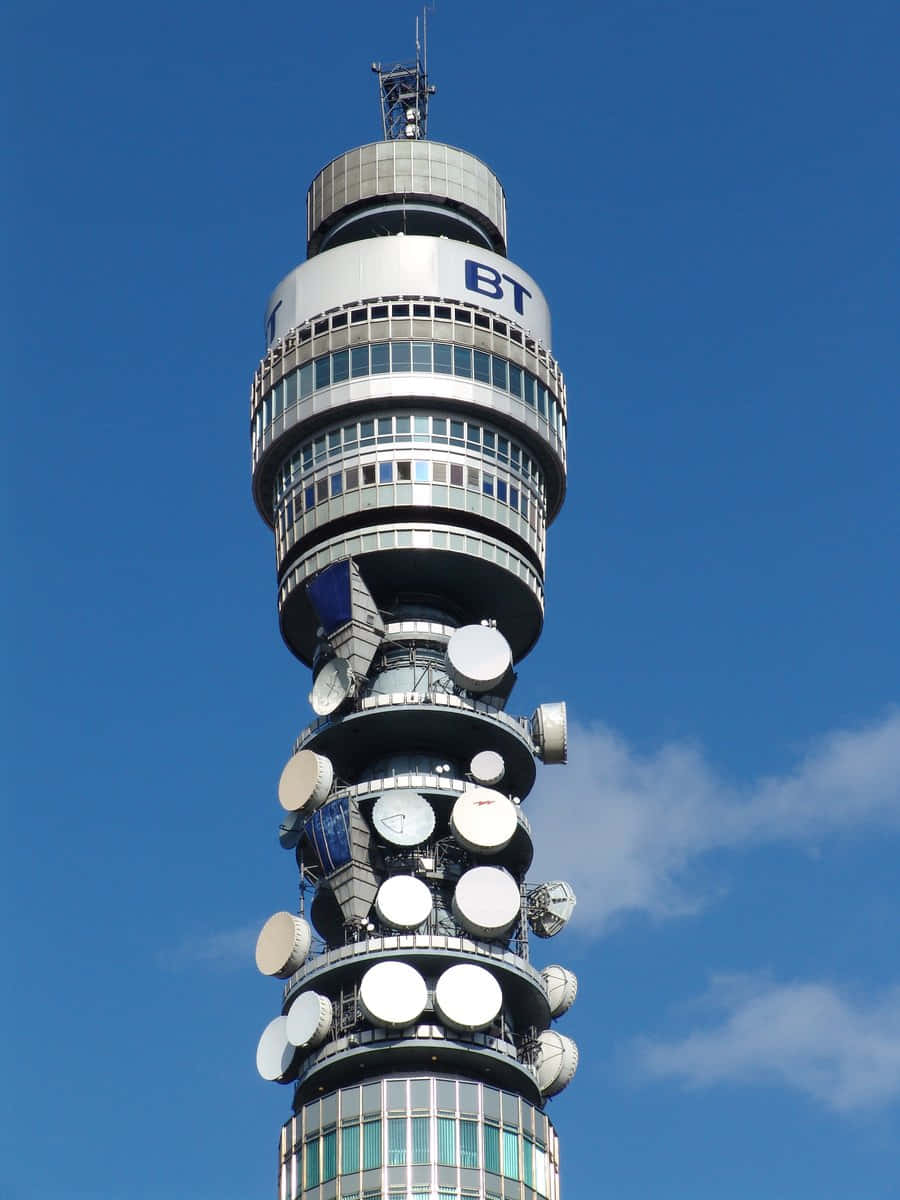 Blue Sky Bt Tower Phone Wallpaper