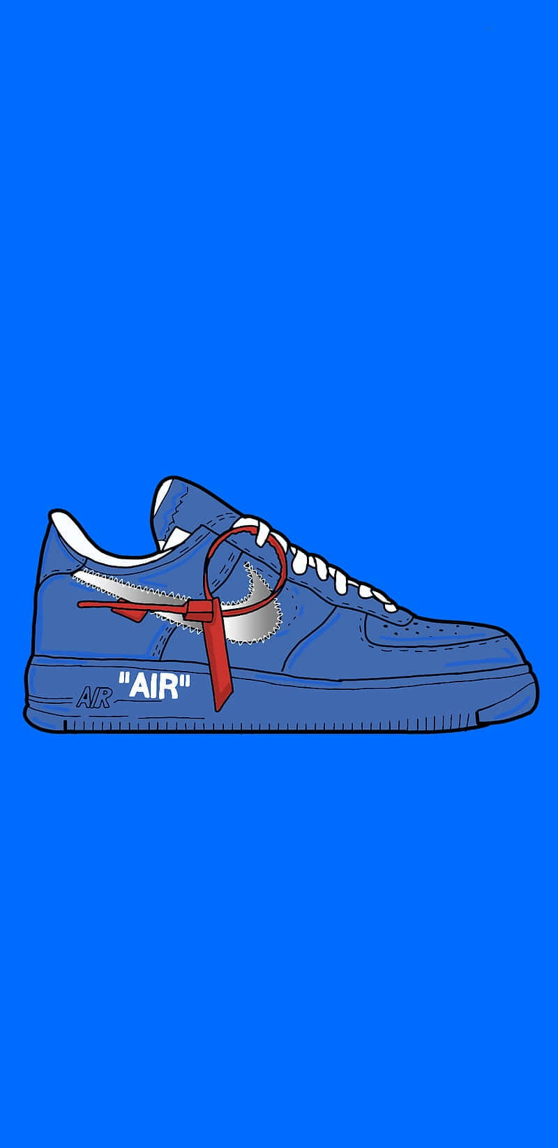 Blue Sneaker Artwork Wallpaper