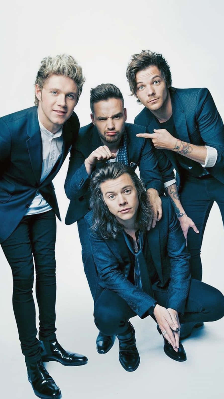 Blue Suit Boy Band 1 Direction Iphone Wallpaper