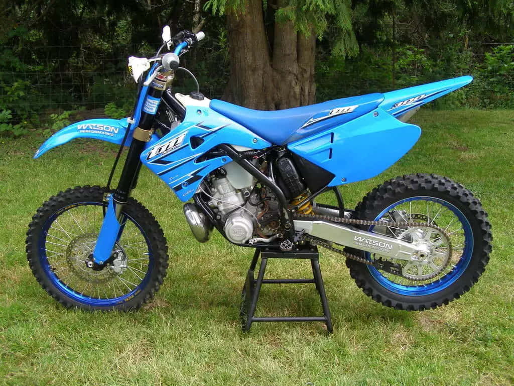 Blue T M Racing Motocross Bike Wallpaper