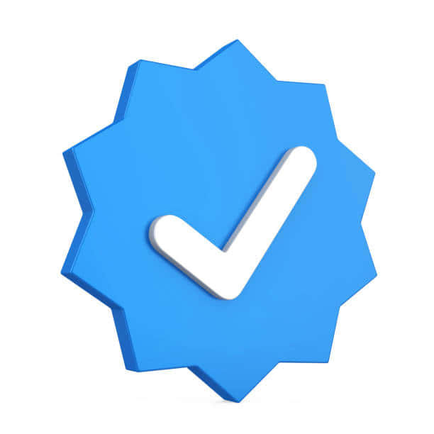 Blue Verified Badge Wallpaper