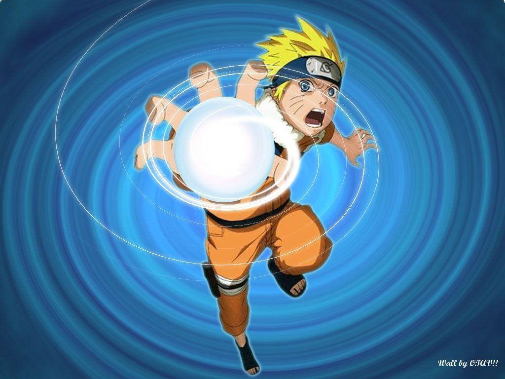 Blue Wallpaper Swirling Rasengan Wallpaper