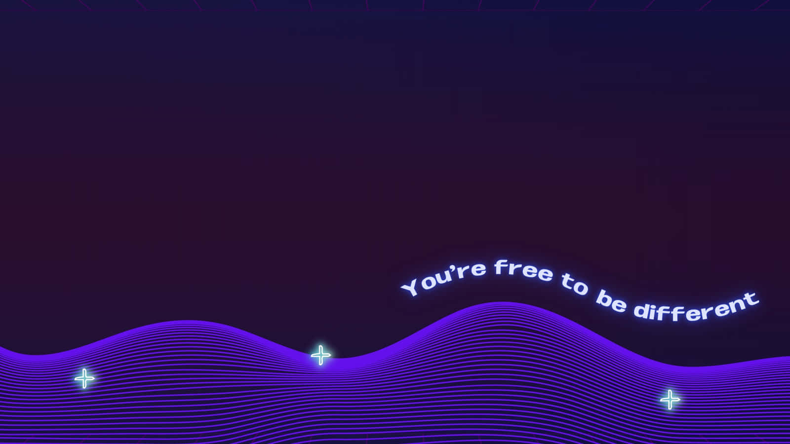 Blue Waves Cyber Y2k Aesthetic Wallpaper