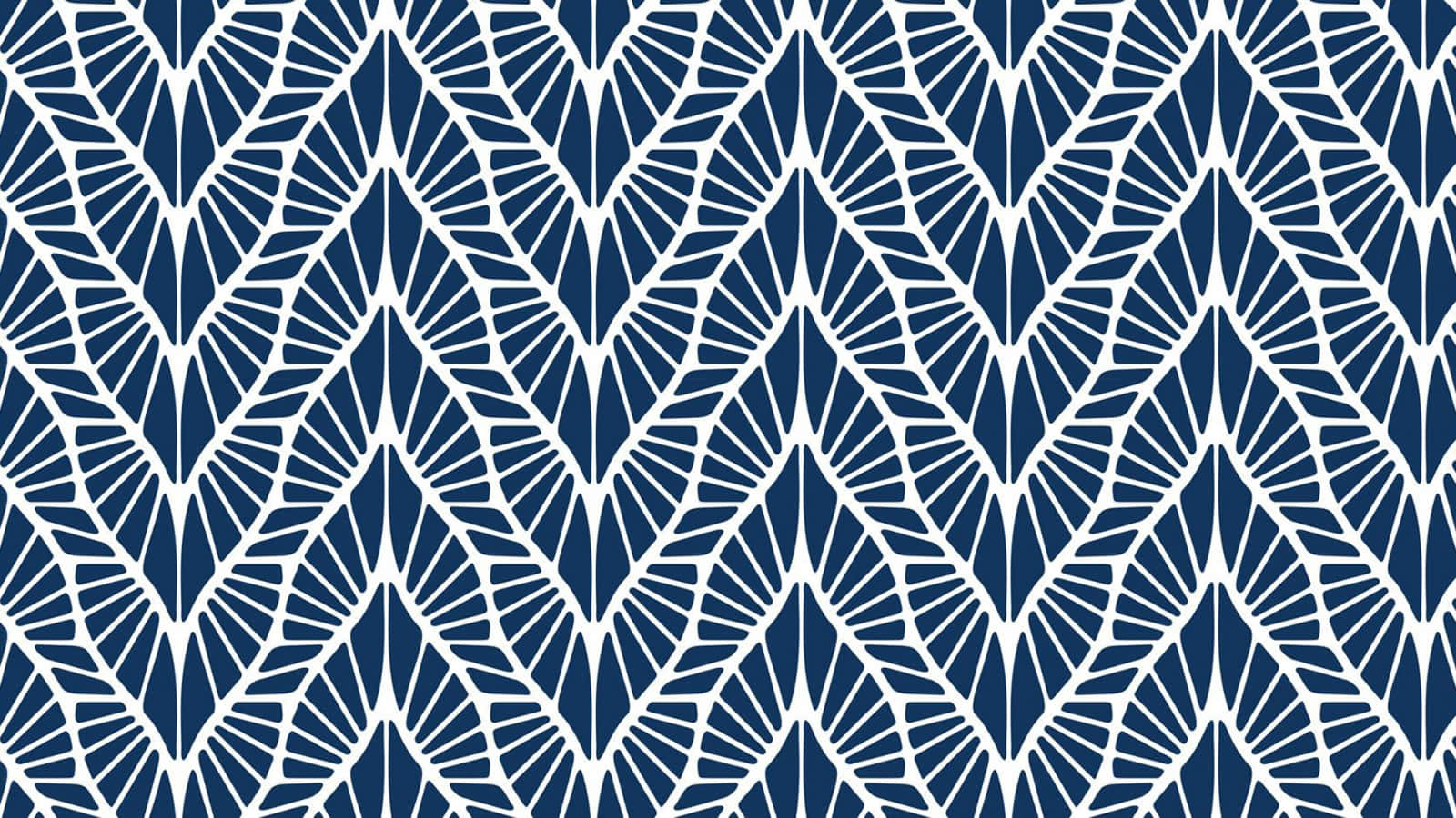 Blue White Chevron Pattern Wallpaper