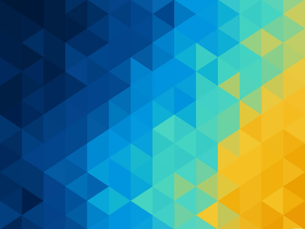 Blue Yellow Geometric Gradient Background Wallpaper