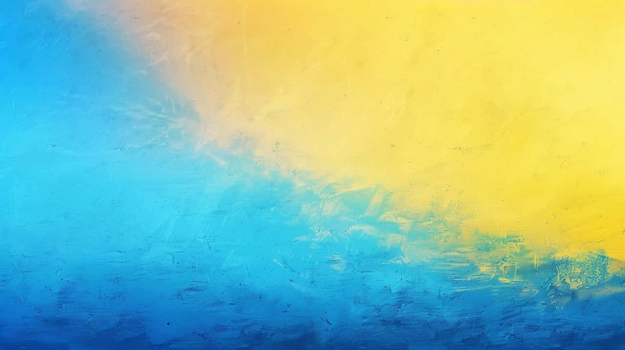 Blue Yellow Gradient Texture Wallpaper