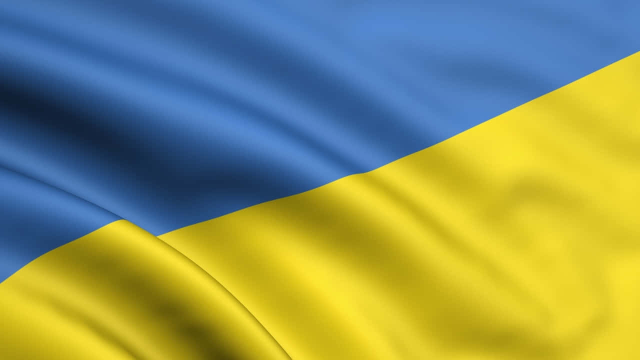 Blueand Yellow Flag Waving Wallpaper