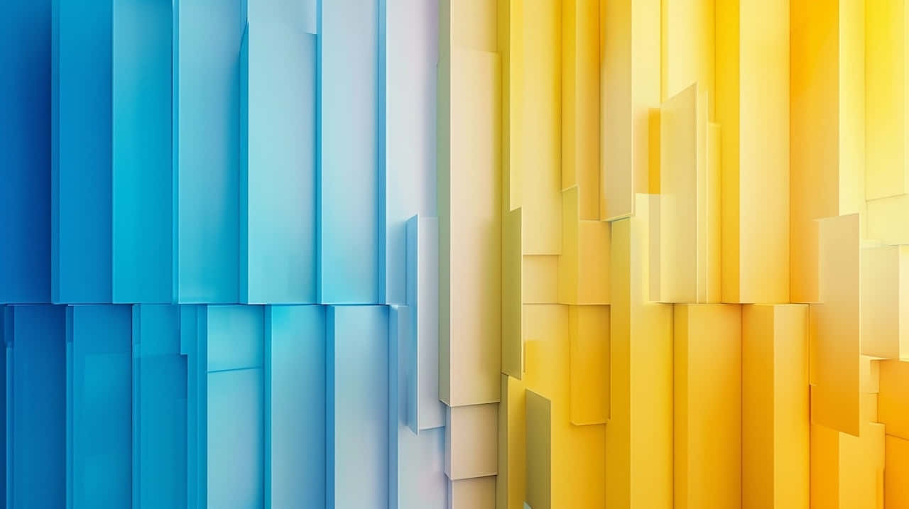 Blueto Yellow Gradient Abstract Wallpaper