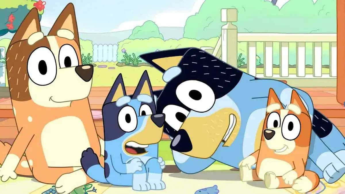 Bluey Family Fun Time Wallpaper