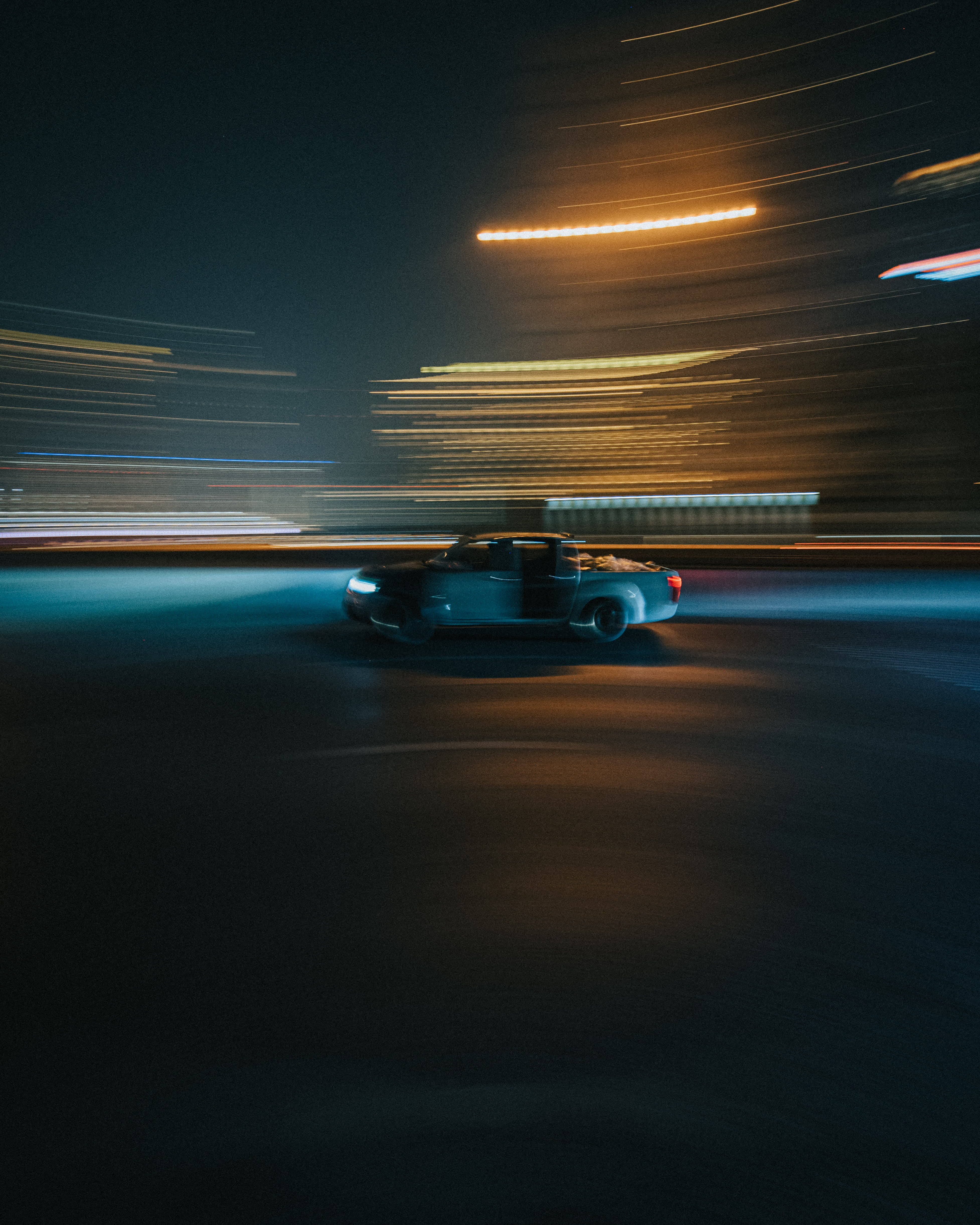 Blurry Aesthetic Car In Speed Iphone Wallpaper