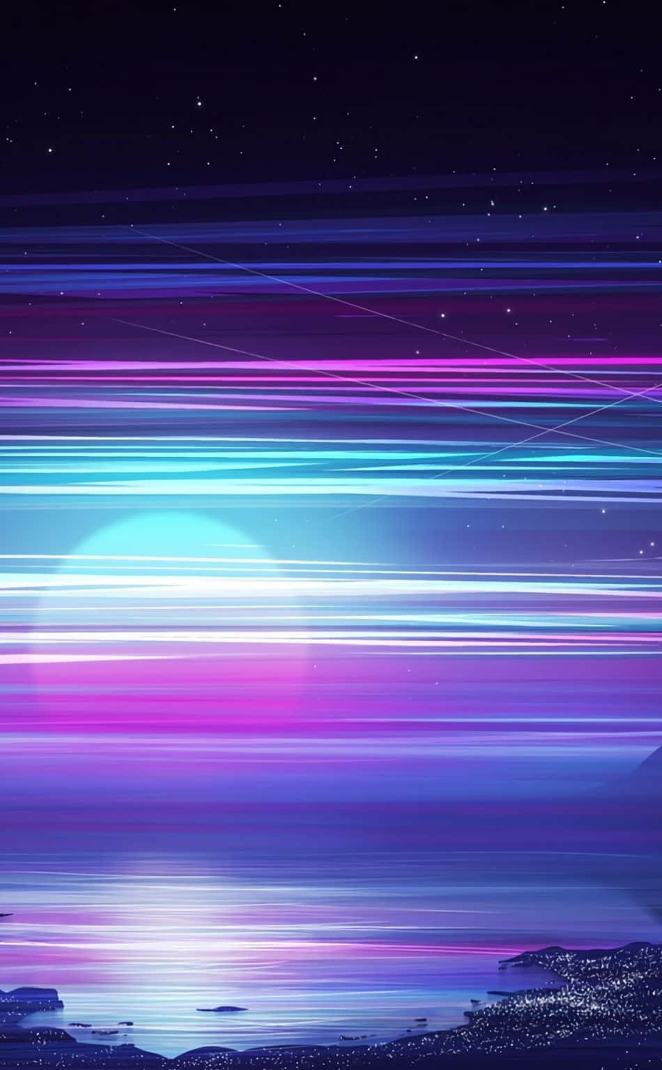 Blurry Lights Illuminate The Night Wallpaper