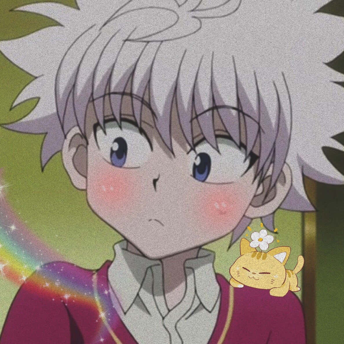 Blushing Killua Hunter X Hunter Pfp Wallpaper