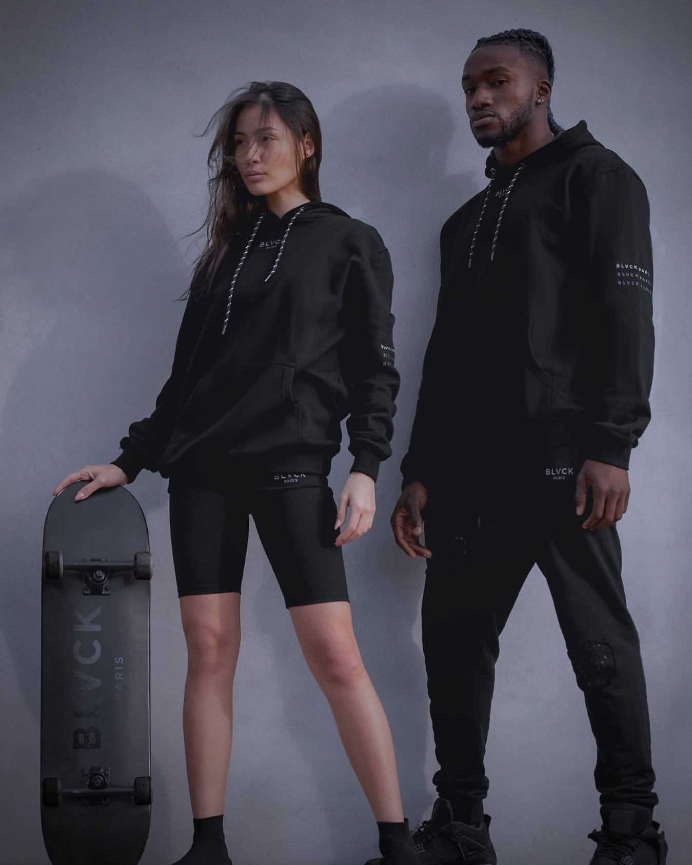 Blvck Paris Interracial Couple Model Wallpaper