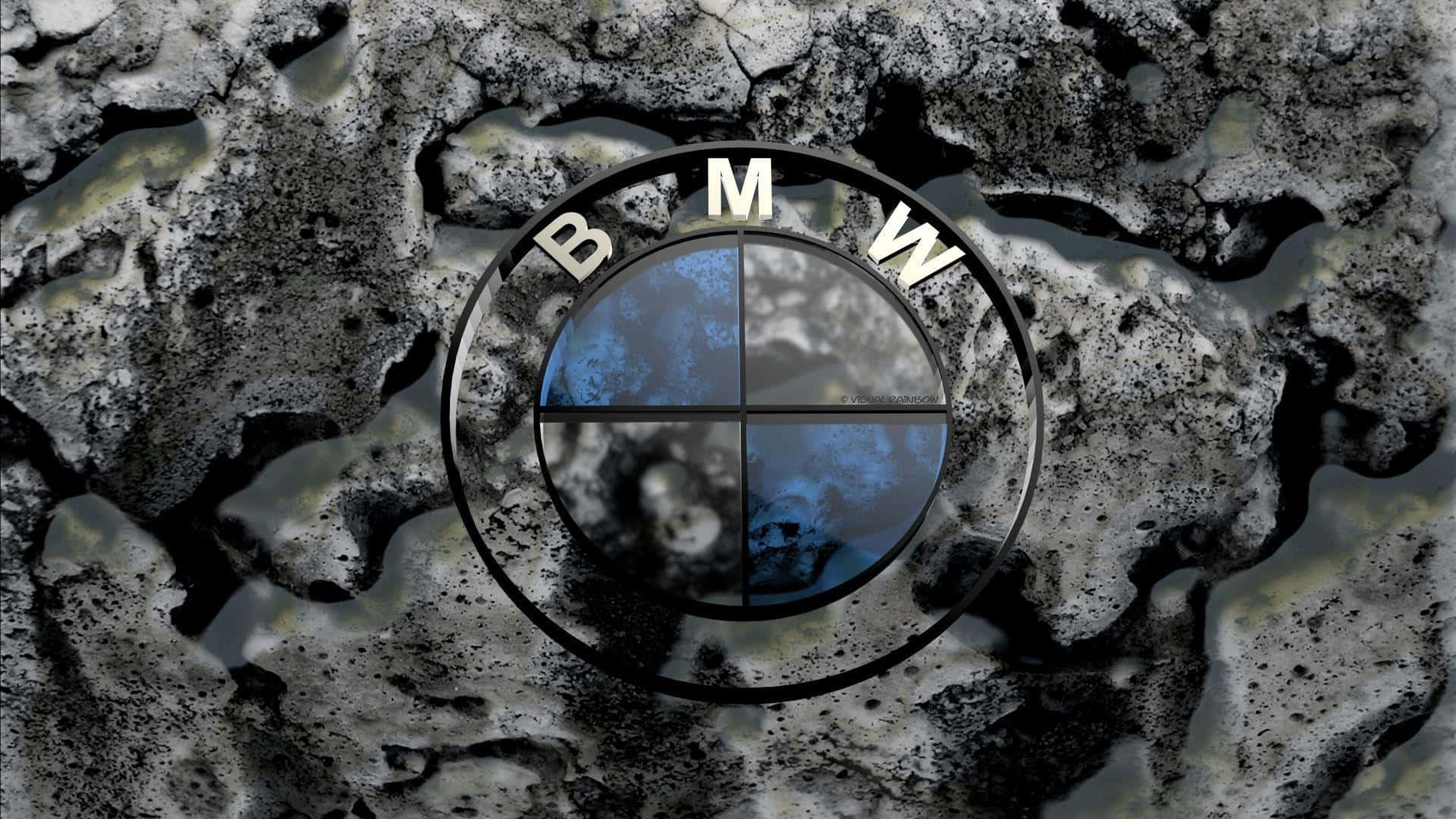 Bmw Logo Embedded On A Vibrant Backdrop Wallpaper