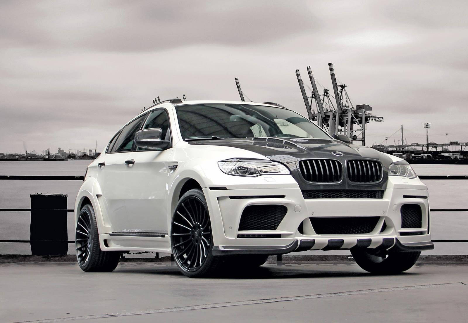 Bmw X6 M By The Docks Wallpaper