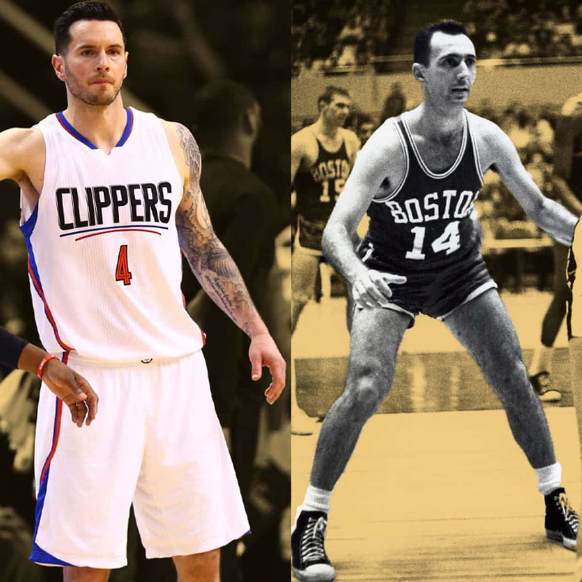 Bob Cousy And Jj Redick Wallpaper