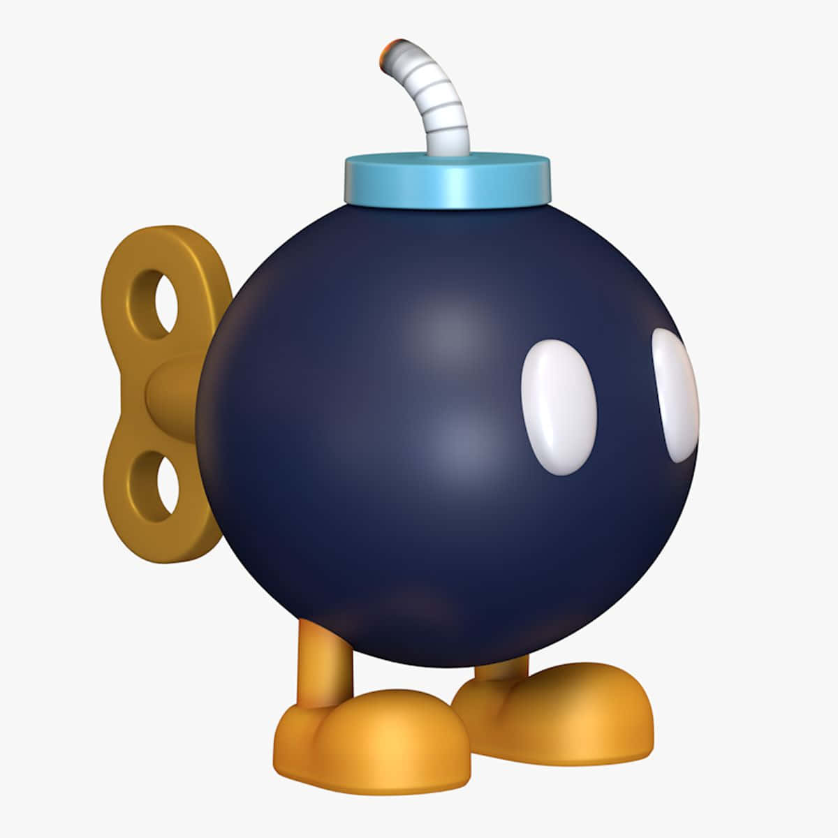 Bob-omb Character From The Famous Super Mario Game Series Depicted In High Definition Art. Wallpaper