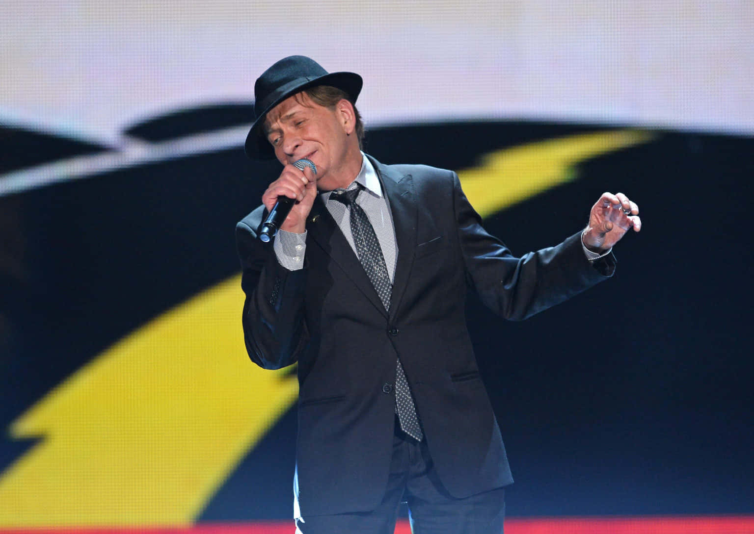 Bobby Caldwell Performing Live On Stage Wallpaper