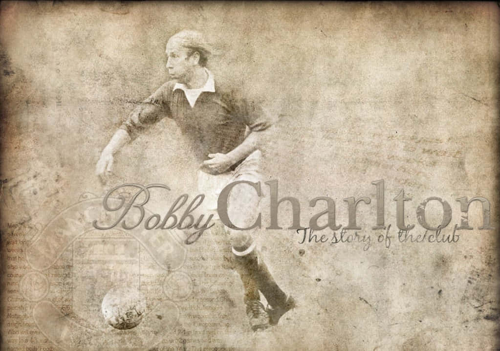 Bobby Charlton England Fc Vintage Aesthetic Wallpaper