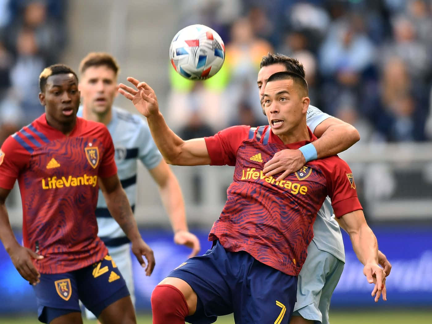 Bobby Wood During Real Salt Lake Versus Sporting Kansas Game Wallpaper