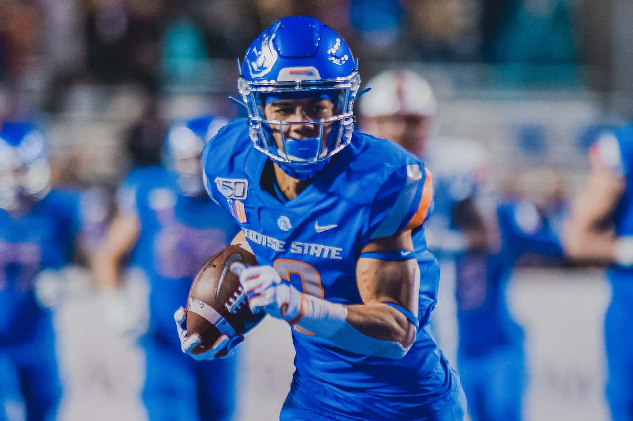 Boise State Football Player Action Shot Wallpaper