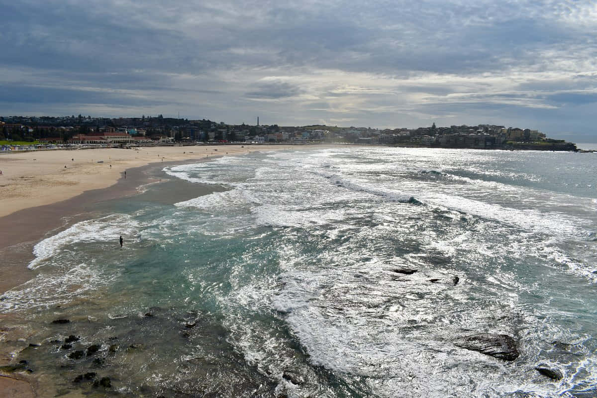 Bondi Beach Overcast Day Wallpaper