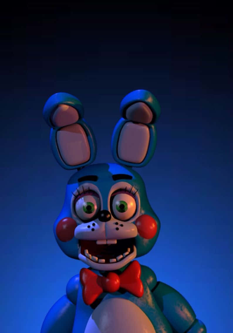 Bonnie The Bunny In Action At Freddy Fazbear's Pizzeria Wallpaper